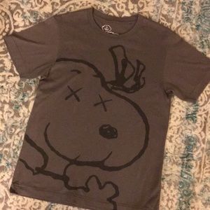 Brown kaws shirt Clearance